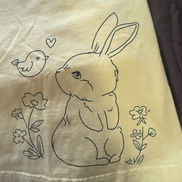 Pre-Loved Little Kids Ruffle Sleeve Cotton Casual Bunny Tunic 8yo - Picture 6 of 8